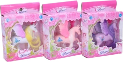 Unicornio con crin colorida 12 cm