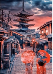 Puzzle Noche en Kioto 500 piezas CLEMENTONI