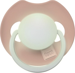 Chupete de silicona luminoso LOVI Prime 0–6 m, Blush