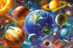 Norimpex pintura de diamantes Sistema Solar 30 × 40 cm