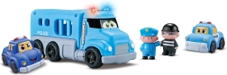 Coches de policía con efectos - set de 4 piezas