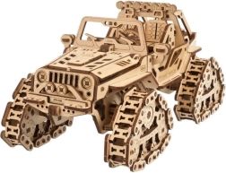 UGEARS vehículo todoterreno de orugas – rompecabezas mecánico 3D de madera