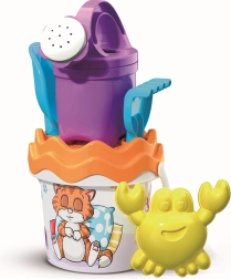 ANDRONI set de arena de gatita juguetona con regadera – pequeño, de 6 piezas