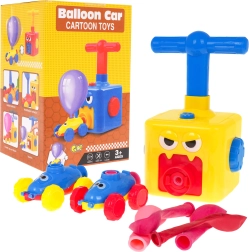 Juego de 2 cochecitos con propulsión por globo para niños 3+ con bomba manual y 4 globos