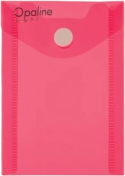 Estuche con cierre a presión A7 en vertical OPALINE rosa