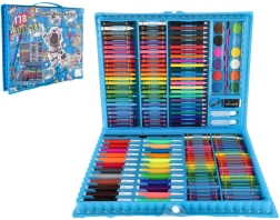 Caja de arte creativa espacio – set de pintura de 178 piezas en maletín de plástico