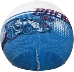 Gorro infantil de otoño New Baby Racing azul marino