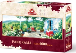 Puzle panorámico Art Puzzle Huésped en la veranda, 1000 piezas