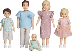 Set de muñecas para casa de muñecas Charlie Lundby - 5 unidades
