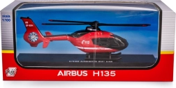 Helicóptero de rescate de bomberos Airbus EC135 1:100 modelo metálico