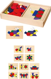 Mosaico geométrico de madera VIGA, 148 piezas