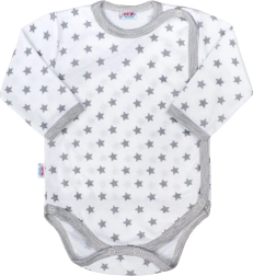 Body enterizo para bebé NEW BABY Classic II gris con estrellitas