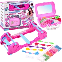 Fábrica para hacer pulseras para niños con cuentas e hilos mouliné