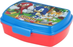 Caja infantil para merienda SONIC azul‑roja 750 ml