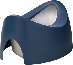 Orinal infantil ergonómico reversible de doble cara con vertedor Teggi azul