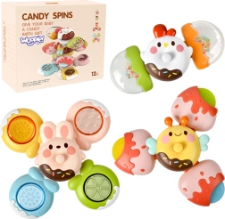 WOOPIE juguetes sensoriales spinner para niños con formas intercambiables abeja pollito conejo set de 3 uds