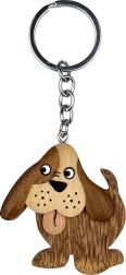 Llavero de madera Perro