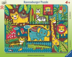 Puzzle Ravensburger Animalitos en la jungla 30 piezas