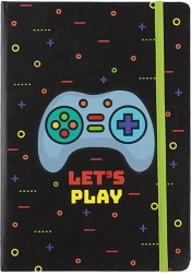 Cuaderno gamer A5 con tapa dura, 96 hojas