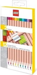 Lápices de colores Lego 12 tonos con clip