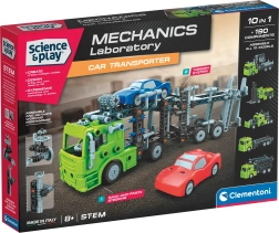 Clementoni Science & Play laboratorio mecánico – transportador de coches 10 en 1