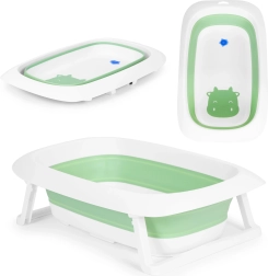 Bañera infantil plegable con desagüe Ecotoys – Naranja