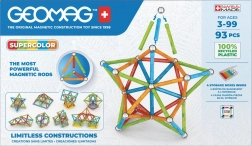 Geomag Supercolor, juego de construcción magnético con 93 piezas de plástico reciclado