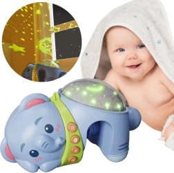 Woopie proyector infantil de estrellas y luz nocturna elefante