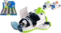 Transbordador espacial de plástico con astronauta a fricción