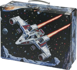 Maletín escolar plegable Pixel Space con herraje