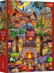 Puzzle Trefl Excursión a las montañas 2×500 piezas