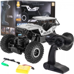 Coche RC todoterreno Crawler Monster 1:18 para niños 6+ – Plateado
