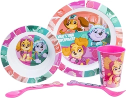 Juego de comedor infantil 5 en 1 PAW PATROL rosa