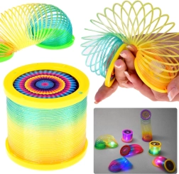 Resorte arcoíris DISCO 2en1 con iluminación LED y proyector