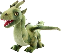 Dragón de peluche verde 36 cm eco‑friendly