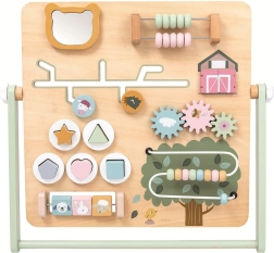 Tablero de actividades de madera granja para niños 2+