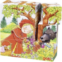 Goki cubos de madera con cuentos, 9 uds.
