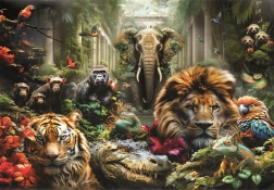 Puzle de 1000 piezas – jungla misteriosa CLEMENTONI