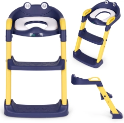 Asiento de WC infantil con escalera azul ECOTOYS