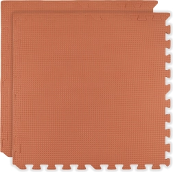 Alfombrilla de espuma HUMBI 120 × 60, grandes puzles de espuma impermeables, 2 uds., color melocotón