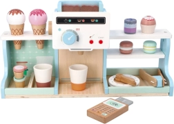Heladería y cafetería de madera para niños