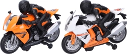 Moto de carreras con piloto 28 cm con luz y sonido