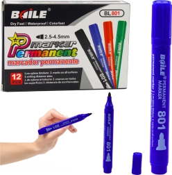 Rotulador permanente resistente al agua azul 2,5–4,5 mm