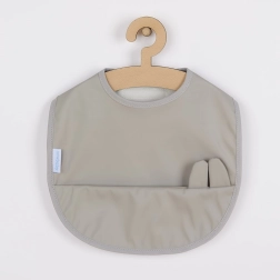 Babero lavable NEW BABY 34 × 25 cm gris