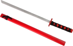 Espada de madera roja para cosplay 73 cm