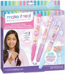 DIY bolígrafos flotantes MAKE IT REAL – set creativo para fabricar bolígrafos brillantes