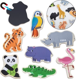 Viga imanes de madera – animales salvajes, 20 uds