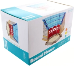 Depósito Maxim con placa giratoria para tres locomotoras