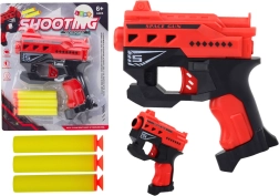 Mini pistola de dardos de espuma con ventosas – roja