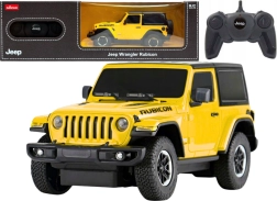 Auto R/C Jeep Wrangler JL Rubicon amarillo 1:24
